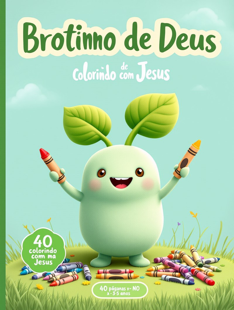 Brotinho de Deus — Colorindo com Jesus (português)